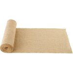 Vevor rouleau toile de jute, 355 mm x 9, 1 m, chemin de table toile de jute naturelle haute densite 50 ...