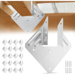 Vevor sabot charpente, lot de 25, support de solive, taille interne 40 x 21 x 63 mm, etriers de solive ...