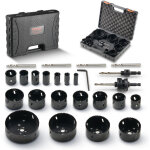 Vevor scie cloche bi - metal coffret de scie trepan avec 18pcs lames de scie 19 - 114 mm profondeur de ...