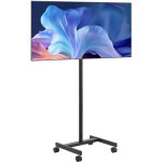 Vevor support tv a roulettes, pour televiseurs / led / lcd / oled de 431, 8 a 1397 mm, chariot tv mobile, ...