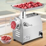 Vevor tk - 22 hachoir a viande 850 w acier inoxydable broyeur a viande automatique 180r / min trois fonctions ...