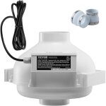 Vevor ventilateur deattenuation de radon, 98 - 114 mm, kit ventilateur de conduit en ligne etanche silencieux ...