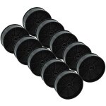 Vhbw 10x filtres � charbon actif compatible avec airlux hgf525m hotte aspirante - 12, 4 cm