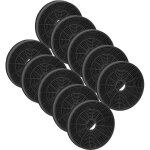 Vhbw 10x filtres � charbon actif compatible avec beko 8848783200, 8848803200, 8848793200, 8851313200, ...