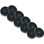 Vhbw 10x filtres � charbon actif compatible avec bosch dww06w650, dww09w450, dww06w460 / 02, dww06w460b ...