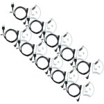 Vhbw 10x oreillette compatible avec icom ic - a22, ic - a21, ic - a20, ic - a3, ic - a22e radio talkie ...