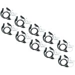 Vhbw 10x oreillette compatible avec motorola dp3401, dp3600, dp3400, dp3601 radio talkie - walkie avec ...