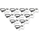 Vhbw 10x oreillette compatible avec motorola xtr446 radio talkie - walkie, c�ble acoustique transparent ...