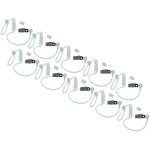 Vhbw 10x tube accoustique pour tous les casques audio de s�curit� � transducteur acoustique s�parable ...