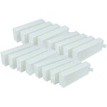 Vhbw 16x filtre compatible avec siemens eh611be15e / 20, eh611be15e / 02, eh611be15e / 01, ed877fq25e ...