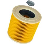 1x filtre pliss� compatible avec stanley sxvc50xtde aspirateur - jaune - vhbw