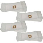 20x sacs compatible avec bosch advancedvac 20 aspirateur - microfibre non tiss�e, 85cm x 22, 75cm blanc ...