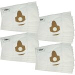 20x sacs compatible avec parkside pnts 1400 d1, 1400 e2, 1400 b1, 1400 c1 aspirateur - microfibre non ...