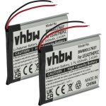 2x batterie compatible avec sony nw - a25, nw - a26, nw - a27, mdr - zx330, mdr - xb950bt casque audio, ...