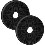2x filtres � charbon actif compatible avec beko hca 62640 wh, hcb 91845 bxh, hcb 91845 bdxh, hca 62640 ...