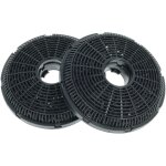 Vhbw 2x filtres  charbon actif compatible avec beko hca 62641, 63640bh, 62641bh, 62641wh, 63640, 92641bh, ...