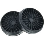 2x filtres  charbon actif remplacement pour neff z5138x1 pour hotte aspirante - 19 cm - vhbw