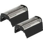 2x grille double de rasoir �lectrique remplacement pour braun sb505, 31b pour + cadre, noir - vhbw