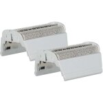 Vhbw 2x grille double remplacement pour braun sb505, 31b, 31s pour rasoir lectrique + cadre, argent ...