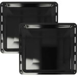 Vhbw 2x plaque de four compatible avec zanussi zou334x, zou333w, zou334w, zou344b four - 42, 2 x 37, ...