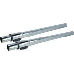 2x tube d'aspirateur compatible avec siemens aspirateur - raccord 32 mm, 58 - 96cm, chrom - vhbw