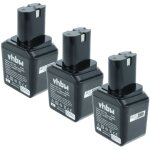 Vhbw 3x batterie compatible avec bosch gbm 12 vesp, gbm 12 ves, gsb 12 vesp, gsb 12 ves, gbm 12ve, gsb ...