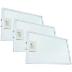 Vhbw 3x filtre anti - graisse remplacement pour whirlpool c00265861, c00280008, c00314158, c00333052 ...
