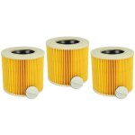 3x filtre � cartouche remplacement pour stanley 41864 - a pour aspirateur � sec ou humide - filtre pliss� ...