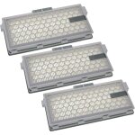 3x filtre compatible avec miele hygienic power, indian summer, hepa airclean filter sfha502 aspirateur ...