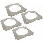 Vhbw - lot de 4 lingettes compatible avec ecovacs winbot w - 950, w950 nettoyeur de fentres - lingette ...