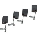 Vhbw - 4x balais charbon 5 x 10 x 17 mm compatible avec fein wsg 17 - 70 inox c ponceuse  bande, perceuse, ...