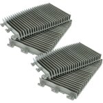 Vhbw 4x brosse compatible avec zodiac vortex 3, 4, 2 robot aspirateur de piscine - en pvc, 21 x 12, 5 ...