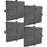 4x filtres  charbon actif compatible avec miele da 5190 w, da 5190 w ext, da 5100 d u, da 5106 d, da ...