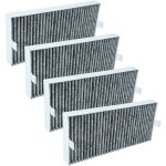 Vhbw 4x filtres  charbon actif remplacement pour miele dkf 35 - p, 20228037 pour hotte aspirante