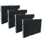 Vhbw 4x filtres � charbon actif compatible avec siemens lc928ba90 / 03, lc956bc40, lc958bb60, lc958bb90 ...