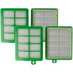 Vhbw 4x filtre compatible avec philips fc9184 / 11 aspirateur - filtre hepa blanc / vert