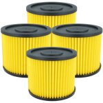 Vhbw 4x filtre pliss� compatible avec einhell tcvc 1930 sa, tc - vc 1930 s, tc - vc 1930 - 190 a, tc ...