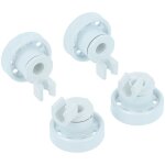 Vhbw 4x roulette pour panier inf�rieur compatible avec thomson lave - vaisselle - diam�tre 14 mm