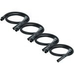 Vhbw 4x tuyau flexible compatible avec nilfisk cnd 4000, b5000 aspirateurs - 1, 8 m, poign�e, avec raccord ...