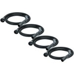 Vhbw 4x tuyau flexible compatible avec nilfisk viper lsu 135, lsu155p, dsu8, lsu155, dsu15, dsu10, dsu12 ...