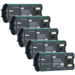 Vhbw 5x batterie compatible avec jay remote control ecu, a001, remote industrial hf standard radio talkie ...