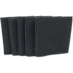 5x filtre compatible avec einhell te - vc 2230 sacl, 2230 sacl ex ch, 2230 sacl ex ukca aspirateur - ...