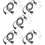 Vhbw 5x oreillette compatible avec alan midland gxt - 950, gxt - 900, lxt - 210, hp446, lxt - 303 radio ...