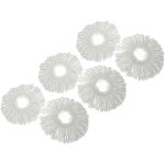 Vhbw - 6x serpillères compatible avec leifheit combi mop balai nettoyant - microfibre, blanc Vhbw - 6x serpillères compatible avec leifheit combi mop balai nettoyant - microfibre, blanc