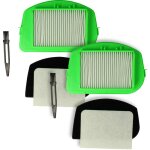 Lot de 8 pi�ces filtres / pinceau compatible avec moulinex mo2423014q0, mo2425pa4q1, mo2433pa / 4q0, ...