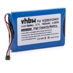 Vhbw - batterie compatible avec garmin nvi 2689lmt, 2689lmt 6 - inch appareil gps de navigation (1500mah, ...