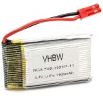 Vhbw batterie li - polym�re 1100mah (3. 7v) prise jst pour la construction de mod�les r�duits (voiture ...