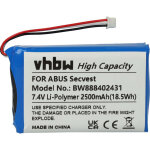 Vhbw - batterie remplacement pour abus fubt50000 pour syst�me d'alarme (2500mah, 7, 4v, li - polym�re) ...