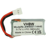 Vhbw batterie remplacement pour carrera 370410144 pour drone (380mah, 3, 7v, li - polym�re)