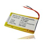 Vhbw - batterie remplacement pour sony 381424, ahb441623 pour lecteur de musique mp3 (110mah, 3, 7v, ...